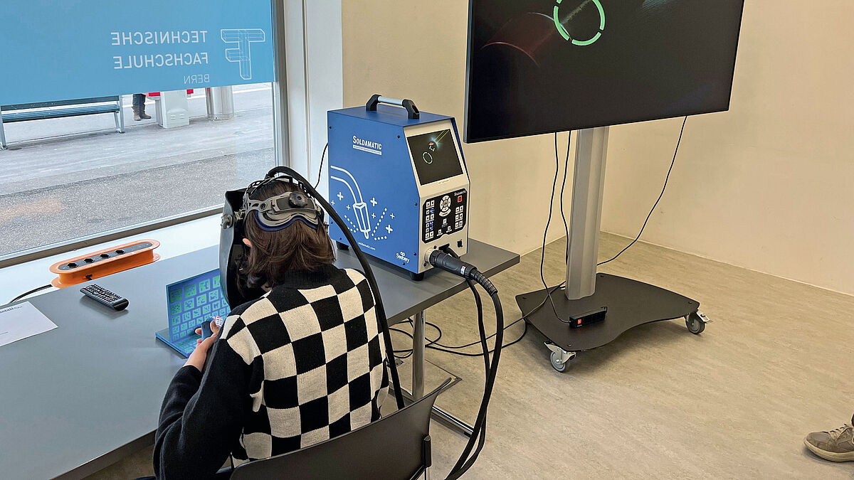 Virtuelles Schweissen ermöglicht Einblicke und auch Übung.