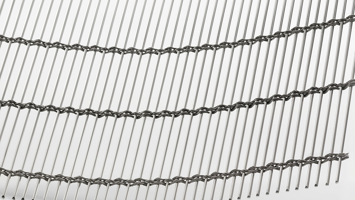 Detailansicht: Metallgewebe Typ Tigris.