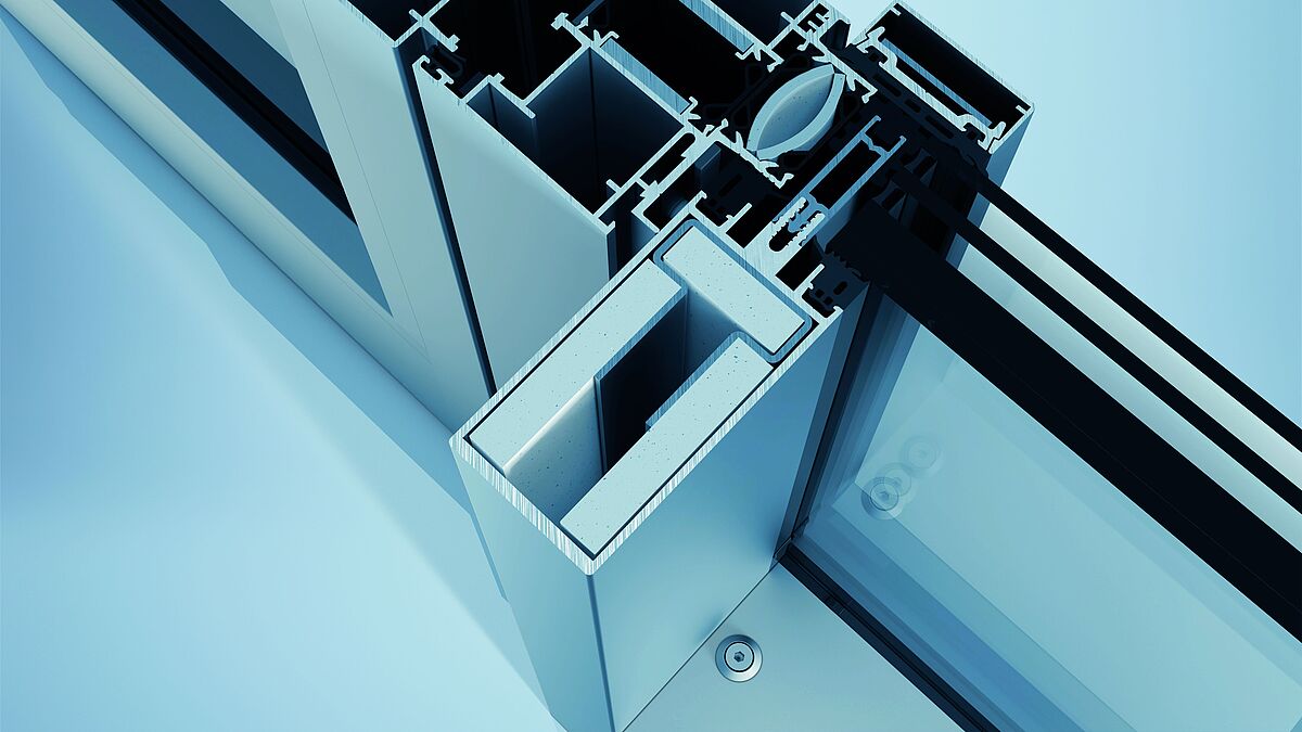 Das Brandschutztürsystem heroal FireXtech D 93 FP 30 CE für die Aussenanwendung.