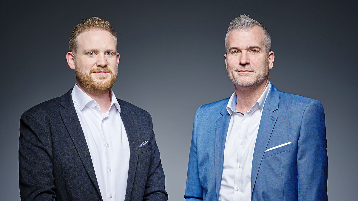 PROMRISK AG, von links David von Mentlen und Gilles Hardegger.